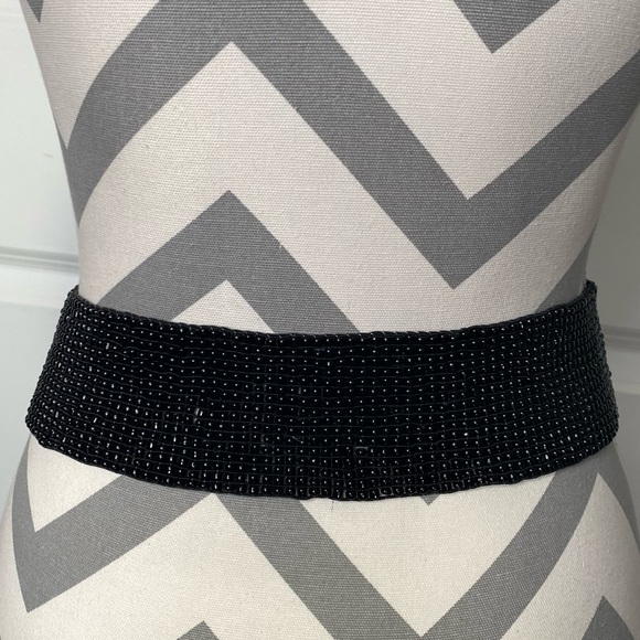 Vintage Handmade Wooden Buckle Beaded Belt - Picture 4 of 8